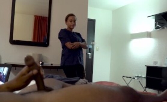 NICHE PARADE - latin Hotel Maid Watches Me Flash rod, Jerk Off & sperm