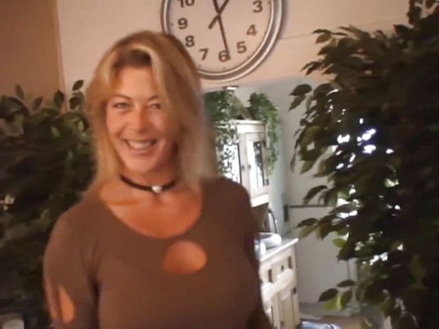 Pierced busty MILF gets poked at casting